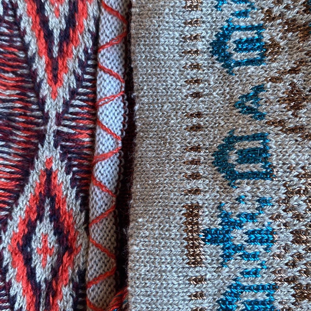 Women's Multicolor Patterned Sweater - Picture 5 of 11